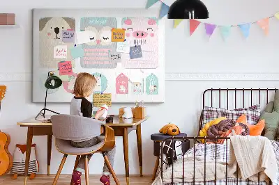 Bilder-Korktafel Glückliche Tiere