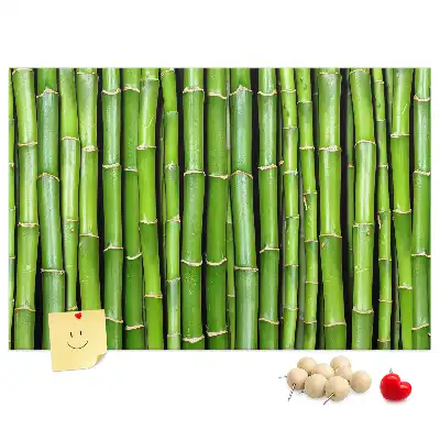 Bedruckte Korkplatte mit Bambuswand-Motiv