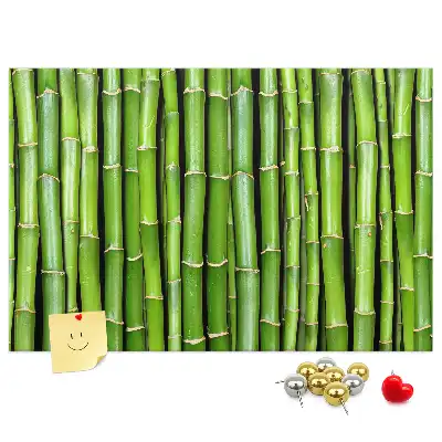 Bedruckte Korkplatte mit Bambuswand-Motiv