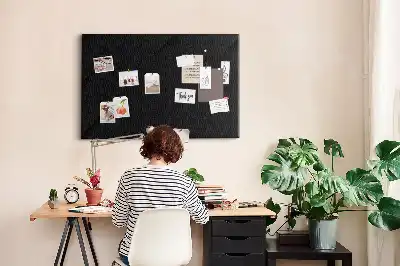 Bedruckte Korkplatte Dunkle Wand Muster