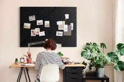 Bedruckte Korkplatte Dunkle Wand Muster