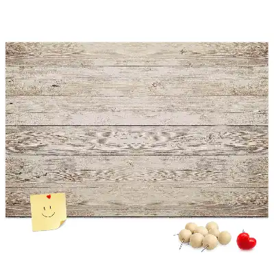 Pinnwand aus Holzpaneelen