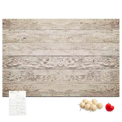 Pinnwand aus Holzpaneelen