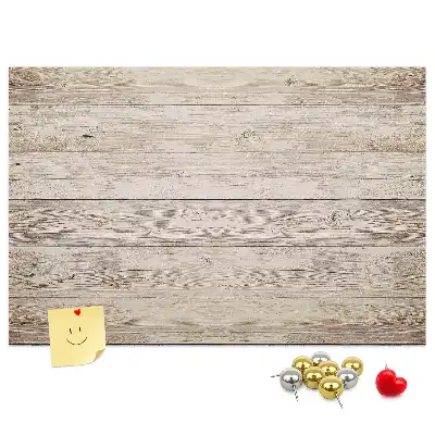 Pinnwand aus Holzpaneelen