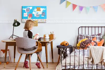 Bedruckte Korkplatte Umrisskarte von Ländern