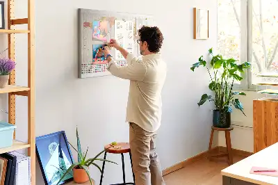 Bedruckte Korkplatte mit Weltkarte