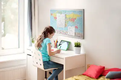 Pinnwand Geografie Weltkarte