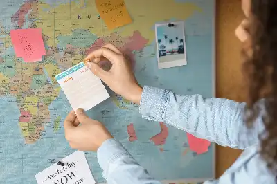 Pinnwand Geografie Weltkarte