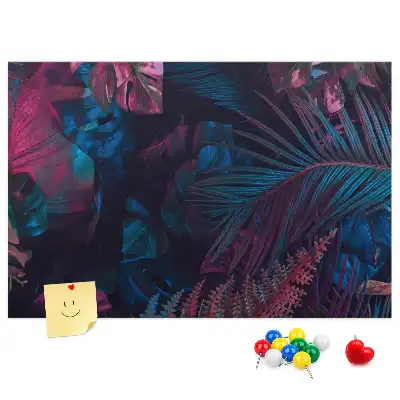 Bilder-Korktafel mit Motiv exotische Blumen