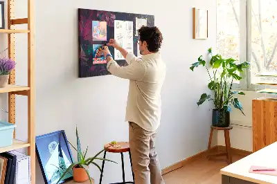 Bilder-Korktafel Exotische Blumen