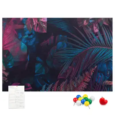 Bilder-Korktafel Exotische Blumen