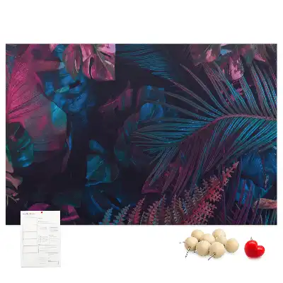 Bilder-Korktafel Exotische Blumen
