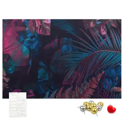 Bilder-Korktafel Exotische Blumen