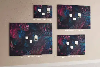 Bilder-Korktafel Exotische Blumen