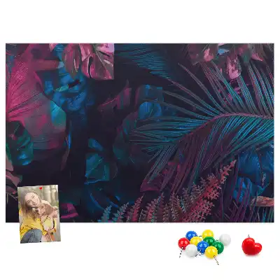 Bilder-Korktafel Exotische Blumen