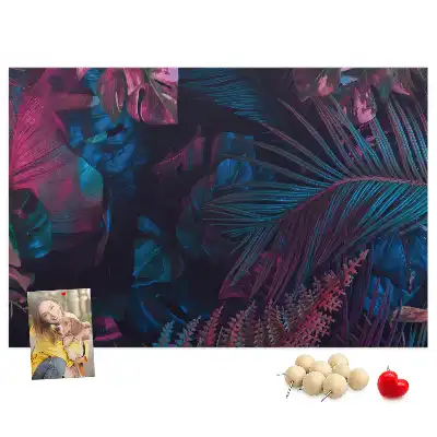 Bilder-Korktafel Exotische Blumen