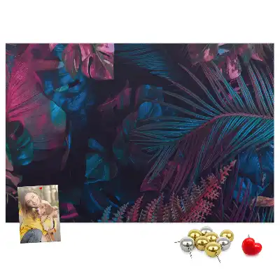 Bilder-Korktafel Exotische Blumen