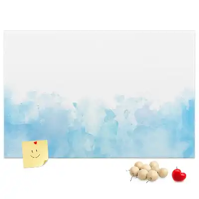 Pinnwand mit gemalten Flecken