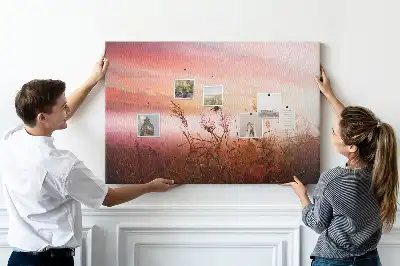 Bilder-Korktafel Nebliger Morgen