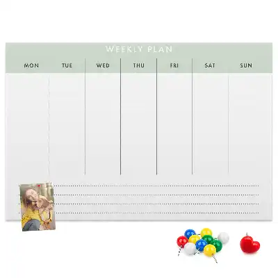 Bilder-Korktafel Aufgabenverteilung für 7 Tage