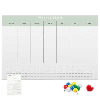 Bilder-Korktafel Aufgabenverteilung für 7 Tage