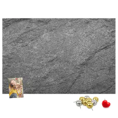 Bedruckte Korkplatte im Vulkangestein-Design
