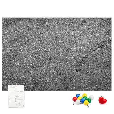 Bedruckte Korkplatte im Vulkangestein-Design