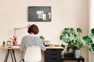 Bedruckte Korkplatte im Vulkangestein-Design