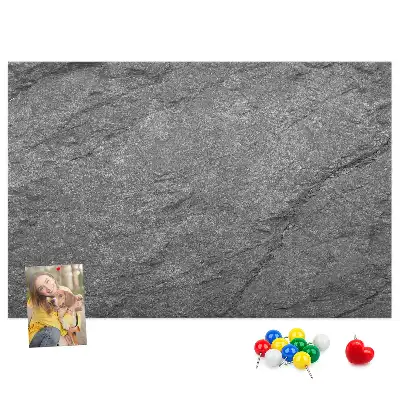 Bedruckte Korkplatte im Vulkangestein-Design