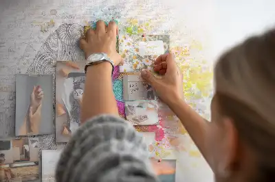Kork-Pinnwand mit Motiv Kreativer Geist