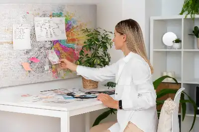 Kork-Pinnwand mit Motiv Kreativer Geist