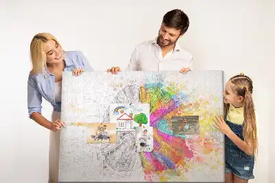 Kork-Pinnwand mit Motiv Kreativer Geist
