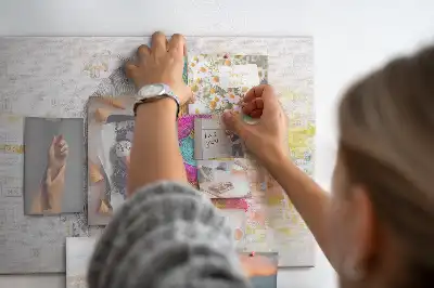 Kork-Pinnwand mit Motiv Kreativer Geist