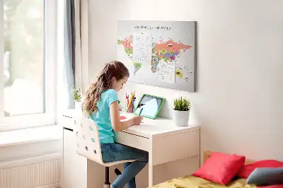 Bilder-Korktafel Nationalflaggen der Welt