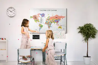 Bilder-Korktafel Nationalflaggen der Welt