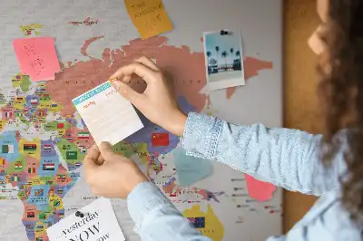 Bilder-Korktafel Nationalflaggen der Welt