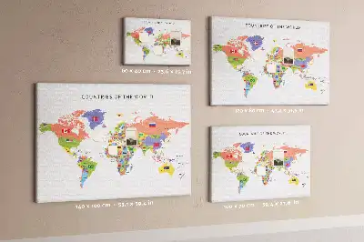 Bilder-Korktafel Nationalflaggen der Welt