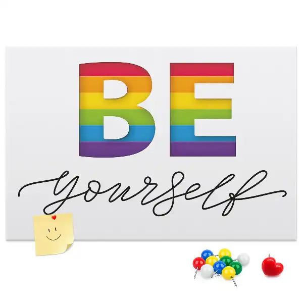 Pinnwand Motto sei du selbst
