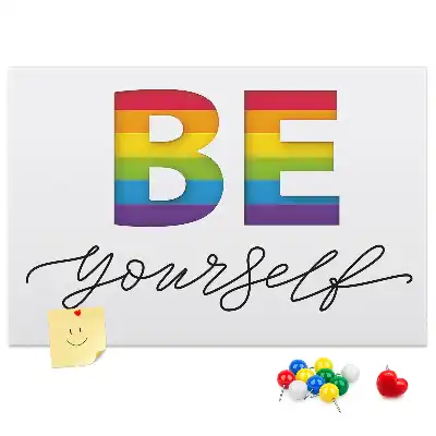 Pinnwand Motto sei du selbst