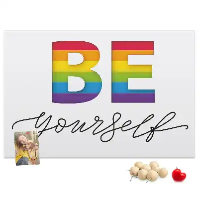 Pinnwand Motto sei du selbst