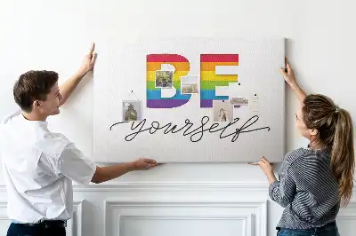 Pinnwand Motto sei du selbst