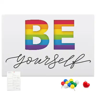 Pinnwand Motto sei du selbst