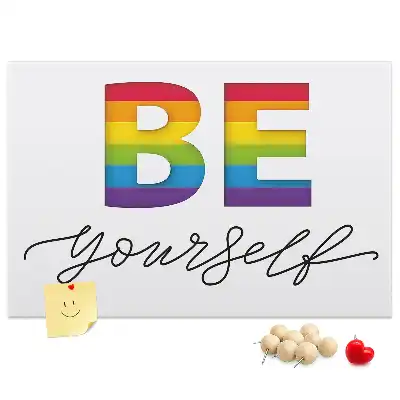 Pinnwand Motto sei du selbst