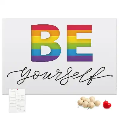 Pinnwand Motto sei du selbst