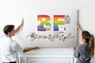 Pinnwand Motto sei du selbst