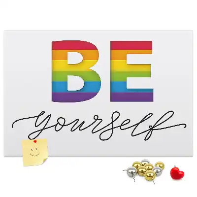 Pinnwand Motto sei du selbst