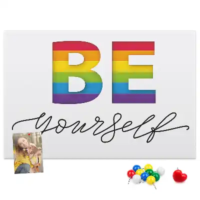 Pinnwand Motto sei du selbst