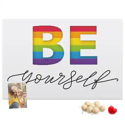 Pinnwand Motto sei du selbst
