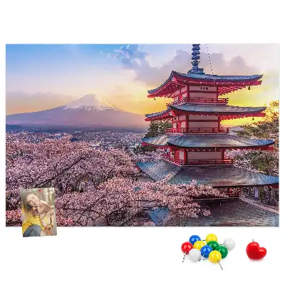 Bilder-Korktafel Japanische Architektur
