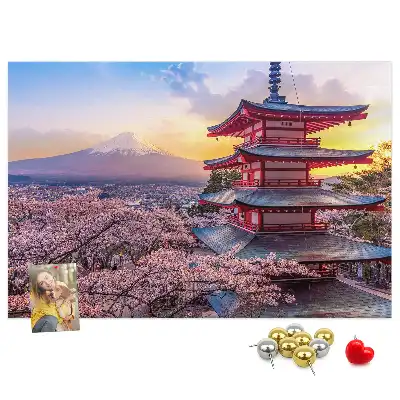 Bilder-Korktafel Japanische Architektur